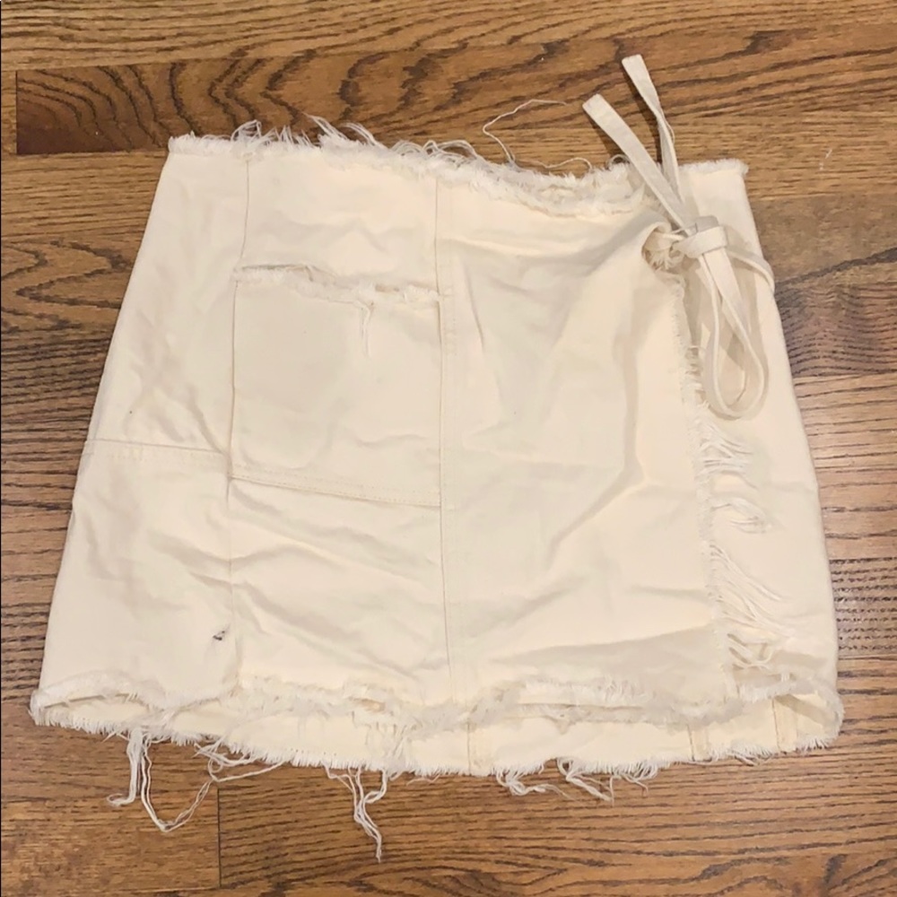 Cream skirt